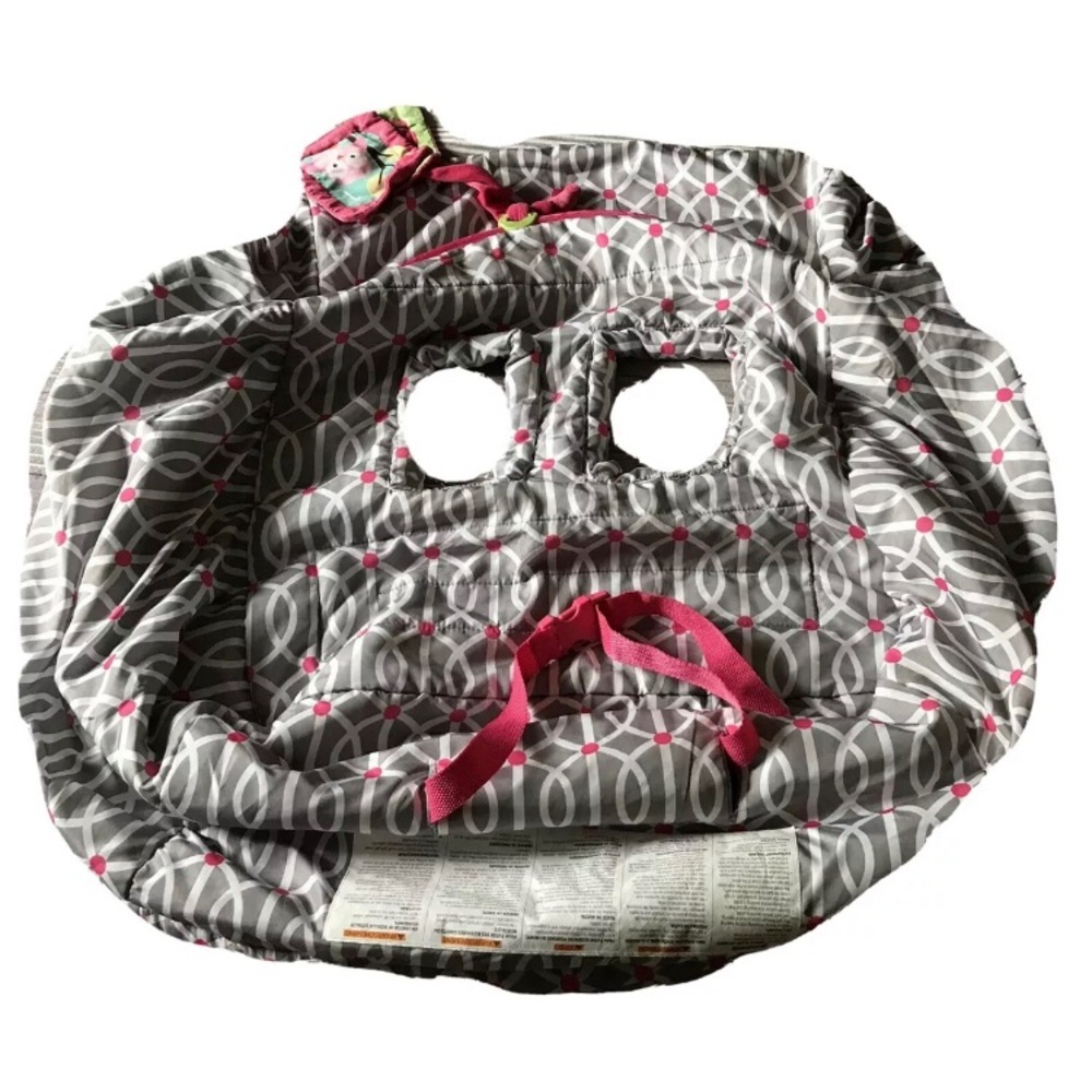 Boppy Cover Grey Pink